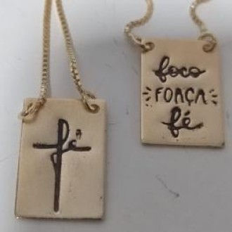 Detalhes do produto Escapulario Fé  - Foco Forca Fe