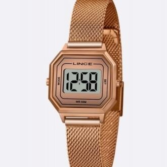 Detalhes do produto Relógio Lince Quartz Digital Rose com Fundo Rose
