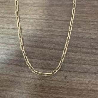 Detalhes do produto Colar masculino Fino fecho canhão