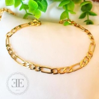 Detalhes do produto Pulseira masculina elo 3x1 18cm
