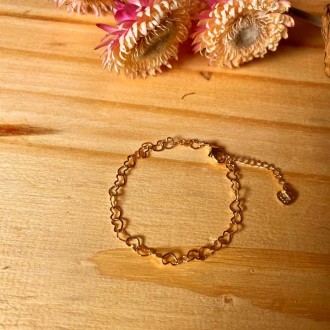 Detalhes do produto Pulseira infantil malha coração
