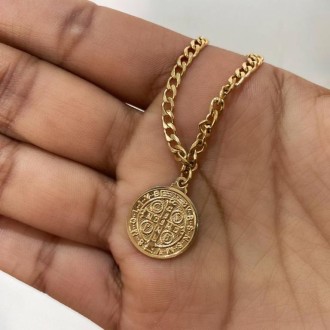 Detalhes do produto Pulseia medalha são bento pequena