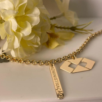 Detalhes do produto Pulseira elo português fino profissão Administraçao