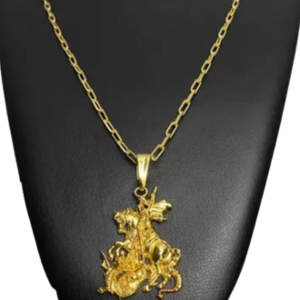 Detalhes do produto Colar Masculino Cartier São Jorge 60cm