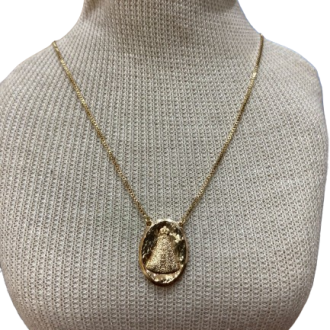 Detalhes do produto Colar Veneziana Medalha Nossa Senhora