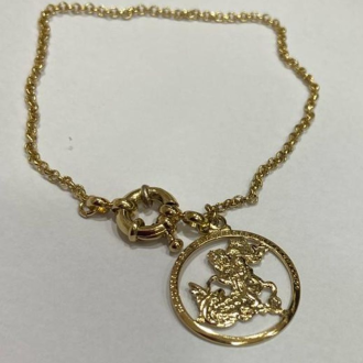 Detalhes do produto Pulseira Fecho boia São Jorge