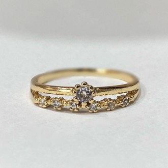 Detalhes do produto Anel Coroa com Zirconias