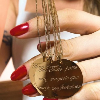 Detalhes do produto Colar Medalha 