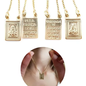 Detalhes do produto Escapulário  Pela Graça Sois salvos EF 2:8