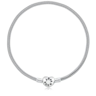Detalhes do produto Pulseira Pandora Fecho Coração Escrito