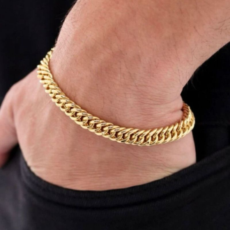 Detalhes do produto Pulseira elo trançado