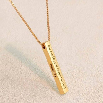 Detalhes do produto Colar com Barra para Personalizar