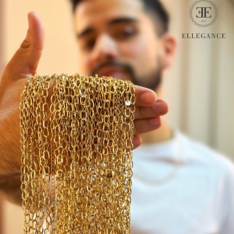 Detalhes do produto Corrente Masculina elo Cartier fino