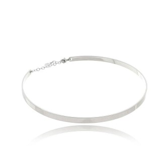 Detalhes do produto Colar Gargantilha Aro Branco Fino