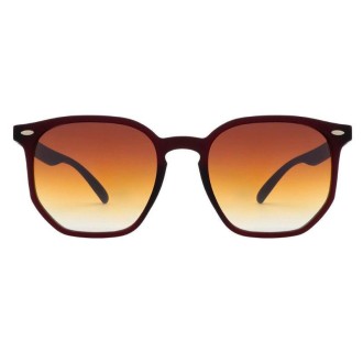 Detalhes do produto Oculos Lente degrade e Armação Vinho Fosco