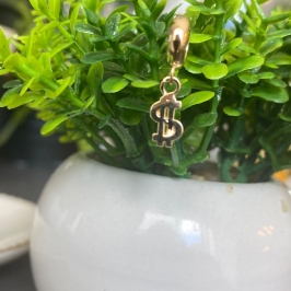 Pingente Cifrão para Pulseira Réplica Pandora