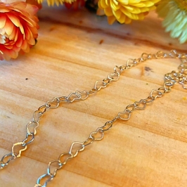 Colar Corrente de Coração 35cm