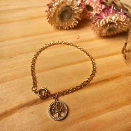Pulseira portugues arvore da vida com fecho boia