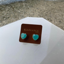 Coração cristal colorido