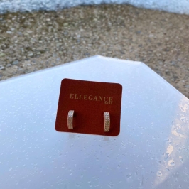 Meia argola cravação reta pino media