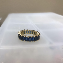 Anel Cristal azul forte