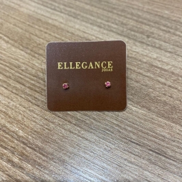 Brinco ponto de luz P rosa