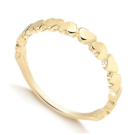 Anel corações liso