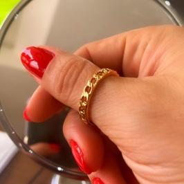 Anel trançado aberto