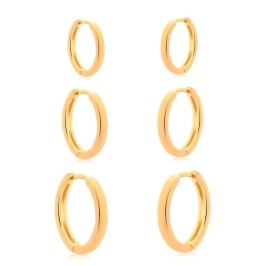 Trio click redondo abaulado liso