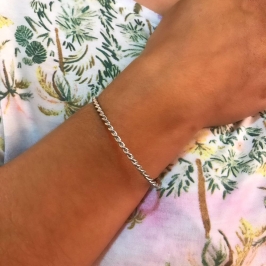 bracelete torcido sem zircônia