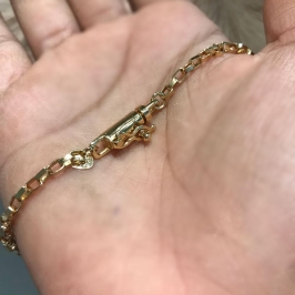 pulseira veneziana longa bruta0.80