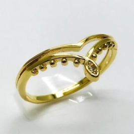 anel coroa com bolinhas