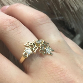 Anel Cravejado 2 Meninas