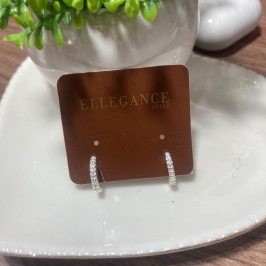 Argola cravejada uma linha