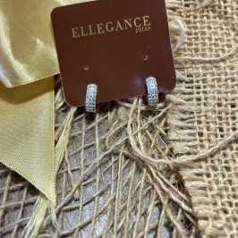 Argola media cravejada