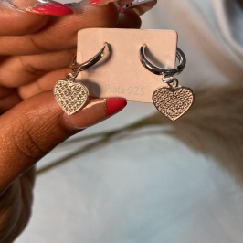 Brinco argola craçao cravejado