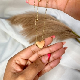 Colar coraçao para personalizar