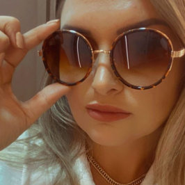 Oculos Redondo Animal Print