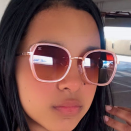 Oculos Rosa com detalhes Rose