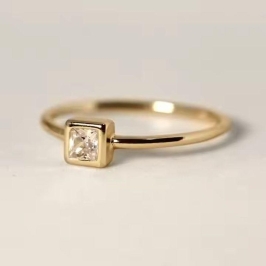 Anel Ponto de Luz Quadrado