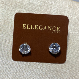 Brinco Ponto de Luz Redondo 4 Garras