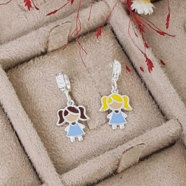 Pingente Menina Colorido