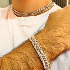 Pulseira Riviera Baguete