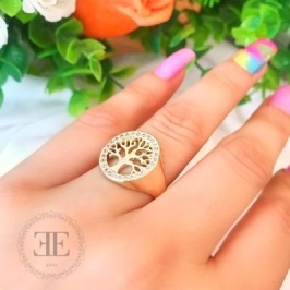 Anel Arvore da Vida Cravejada
