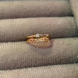 Anel Coroa com Zirconia e Corações