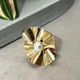 Brinco Orgânico com Pérola Central