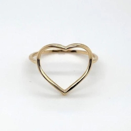 Anel Coração Vazado