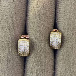 Brinco Argola Click 5 Fileiras