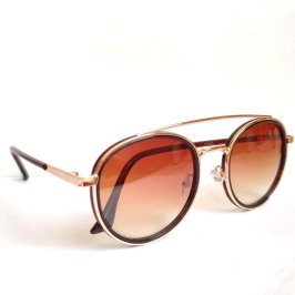 Óculos Aviador largo Vermelho e Rosê