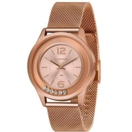 relogio rose com brilhos